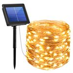 AMIR Upgraded Solar String Lights,78.6ft 240 LED Copper Wire Light, 8 Modes Starry Lights, Waterproof IP65 Fairy Christams Decorative Lights for Outdoor, Wedding, Homes, Party, Halloween (Warm White)