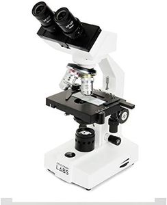 Celestron – Celestron Labs – Binocular Head Compound Microscope – 40-1000x Magnification – Adjustable Mechanical Stage – includes 10 Prepared Slides