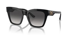 Dolce & Gabbana Women's Fashion Sunglasses, Black/Grey Gradient, One Size