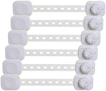Dreambaby Twist 'N Lock Multipurpose Latch - Child Safety Locks - White - 6 Pack - Model G1435