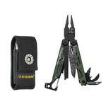 LEATHERMAN - Signal Camping Multitool with Fire Starter, Hammer and Emergency Whistle, Topographical Print