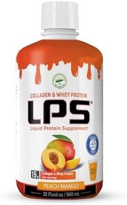 Nutritional Designs LPS Liquid Collagen & Whey Protein Supplement - Sugar-Free Non-GMO Drink - Promotes Healthy Skin & Hair for Men & Women (Peach Mango)