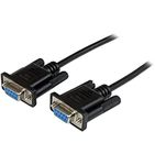 1m Black DB9 Null Modem Cable