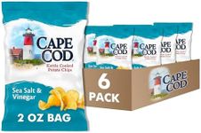 Cape Cod Potato Chips, Sea Salt and Vinegar Kettle Chips, 2 Oz (Pack of 6)