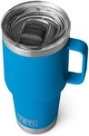 YETI Rambler Travel Mug, Stainless Steel Vacuum Insulated Mug with Stronghold Lid, Big Wave Blue, 30 oz (887 ml)