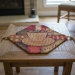 DaDa Bedding Hand-Crafted Smell of Coffee Woven Table Runner, 13 by 17-Inch, Brown, Handcrafted