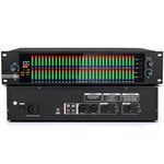 THYXGS 31-Band Stereo Graphic EQ, 2-channel Graphic Equalizer, High, Middle and Bass Adjustment, 10 Preset Effects, Automatic Noise Reduction, HD LCD Screen Display, for Recording Studio