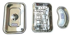 Vaishanav Professional Dressing Instrument Set (10 PCS) - Premium Stainless Steel Tools in Convenient Instrument Tray Packaging