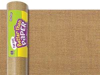 Teacher Created Resources Fun Size Better Than Paper Bulletin Board Roll, 18" x 12', Burlap