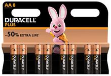 Duracell Plus AA Batteries Pack of 8