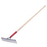 Garant GCR14 Pro Series Grizzly 14-Tine Double Back Level Rake Red