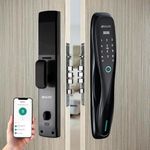 Golens X2 Smart Door Lock | 7-Way Unlocking (Fingerprint, Pincode, RFID, Mobile App, Virtual Password,OTP, Mechanical Key) | Keyless Digital Entry | Gray