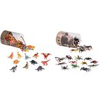 Terra by Battat â€“ Dinosaurs 60 pcs and 60 Pcs Mini Insect Toys