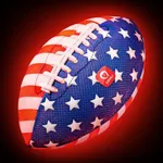 QPAU Glow in The Dark Football, Light Up Youth Football with Pump & Batteries, Outdoor Toys & Games for Boys Girls, Beach Ball Sports Gift for for Kids Ages（1 Pack，9 Inches）