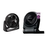 Amazon Basics Air Circulator Fan (7-Inch) + Honeywell Portable Personal Fan (Black)