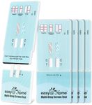 Easy@Home Multi-Drug Screen Test, 5 Pack Marijuana & Nicotine Urine Drug Test Kits, Testing for THC and Nicotine Metabolites Cotinine(COT) in Urine, Accurate Home Drug Testing Kits, EDOAP-124