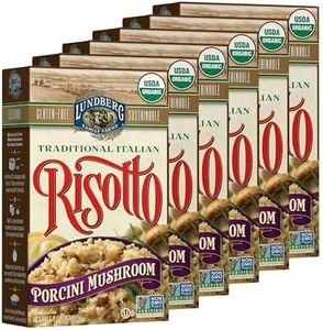 Lundberg Family Farms - Traditional Italian Risotto, Porcini Wild Mushroom, Convenient Side Dish, 20 Minute Cook Time, Pantry Staple, Non-GMO, Gluten-Free, USDA Certified Organic (5.9 oz, 6-Pack)