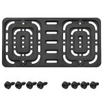 Hikig License Plate Frame Holder - Universal Front/Rear License Plate Tag Mount Holder, License Plate Bumper Bracket for All Type Auto, Car, Truck, SUV, Bus, Trailer (4 Screws 4 Bolts- Included)