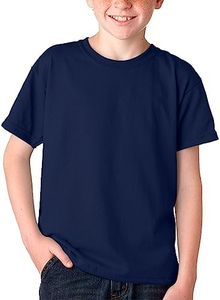 BOD HOME, Pack 1 o 2 Camisetas de Niño/Unisex Manga Corta 100% Algodón, Camiseta Infantil Básica Cuello Redondo para Niños, Variedad de Colores Lisos, Suave, Cómoda, Versátil, Tallas de 5 a 14 años