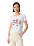 GAP Women's Favorite Crewneck Tee T-Shirt, American Flag, XX-Large