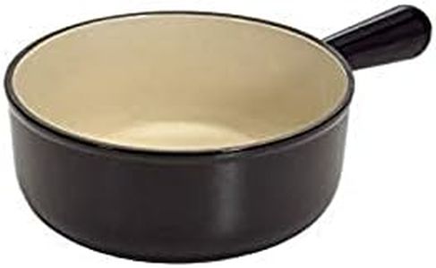 Le Creuset Enamelled Cast Iron Fondue Saucepan 18cm, 1.4 Litres, Matte Black, 20007180002460