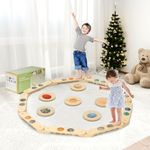 COSYLAND Wooden Balance Beam for Ki