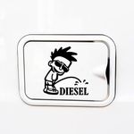 Dikoria Diesel Car Sticker for Fuel Tank, Waterproof Vinyl Sticker in Black Color, Size - 4 inch | Easy to Stick | Design-Fuel-Diesel_A5