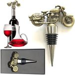 Wine Stopper, Motorcycle Wine Bottle Stopper, Valentine's Day Gift, Wine Stopper for Wine Bottles with Gift Box, Bottle Capper, Funny Wine Gifts for Men Women