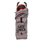 J.L. Childress DELUXE Gate Check Bag for Umbrella Strollers - Premium Heavy-Duty Durable Air Travel Bag, Adjustable Shoulder Strap - Fits Compact, Umbrella-Style Strollers, Grey