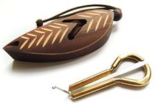 Jew's Harp by P.Potkin in dark wooden case - mouth musical instrument Original Altai Komus (Maultrommel) Beautiful sound Excellent quality (jaw harp, snoopy harp, Dan Moi)