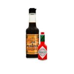 Worcestershire Sauce & Tabasco Bundle - Contains 1 x Lea & Perrins Worcestershire Sauce 150ml & 1 x Tabasco Classic Pepper Sauce 57ml