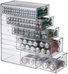 BTSKY Clear Plastic Battery Storage