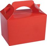 10 x RED Kid Childrens Plain Activity Food Loot Favour Birthday Party Bag Gift Box Wedding Toy Christmas