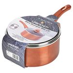 URBN-CHEFF Ceramic Copper Steel Induction Cooking Pots Saucepans Kitchen cookware Set (20cm Sauce Pan with Lid)