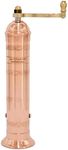 Alexander Home The Original Greek Pepper Mill 9 Inch Tall | European Pepper Mill Grinder with Crank Handle | Manual Pepper Grinder | Peppercorns Refillable - Copper…