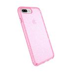 Speck Products Presidio Glitter Case for iPhone 8 Plus, iPhone 7 Plus, and iPhone 6/6S Plus - Bulk Packaging - Bella Pink/Gold Glitter Clear