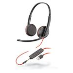 Plantronics Blackwire C3225 USB Corded Headphones USB-A 209747-22