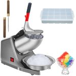 Reespring Shaved Ice Machine Snow Cone Machine Ice Crusher with Stainless Steel Blade Kitchen Electric for Shaved Ice and Snow Cone; Also Comes with a complinentary Ice Pick