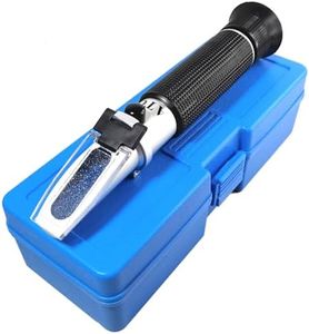 Aquarium Salinity Refractometer with ATC Function,Saltwater Test Kit for Seawater, Pool, Aquarium, Fish Tank...Dual Scale: Specific Gravity & Salt Percent