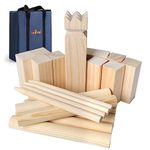 GOTHINK Premium Kubb Game Set, Unleash Fun and Competition with This Classic Strategic Game, Includes Rules and Carry Bag, Perfect for Kids and Adults