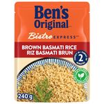 BEN'S ORIGINAL BISTRO EXPRESS Brown Basmati Rice, Whole Grain Rice and Side Dish, 240g Pouch