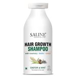 SALINE Hair Growth Shampoo with Rosemary Oil, Biotin, Onion Oil 300ml - Natural Hair Strengthening & Thinning Solution with Amla Oil, Reetha Extract, Wheat Protein - Sulfate-Free 300ml