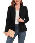 MINTLIMIT Blazers for Women Business Casual Open Front Long Sleeve Blazer Work Office Jackets Balzer with Pockets 2024 Black