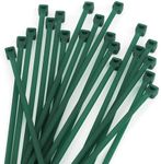 KINGLAKE GARDEN Green Zip Ties, 6 Inch Plastic Wire Ties, 100PCS Heavy Duty Cable Ties,Nylon Cable Ties Decoration Tie Wraps,Premium Plastic Wire Ties for Indoor and Outdoor