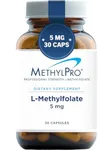 MethylPro 5mg L Methylfolate - Professional Strength Active Methyl Folate Supplement for Brain Support & Balanced Mood - Gluten-Free Cognitive Supplement with No Fillers (30 Capsules)