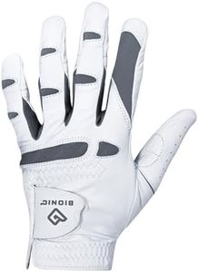 Bionic Gloves Men's Performance Grip Pro Premium Leather Golf Glove (Medium, Left)