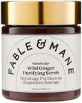 Fable & Mane SahaScalp Wild Ginger Purifying Scalp Scrub. Dry Scalp Treatment, Scalp Exfoliator Treatment and Scalp Detox, Itchy Scalp Treatment - Genuine Fable and Mane Scalp Cleanser. 237ml