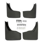 ECOTRIC Mud Flaps Splash Guards Compatible with 2014-2018 GMC Sierra 1500 & 2015-2019 GMC Sierra 2500/3500 Mud Guards Splash Guards Front & Rear Set Molded 4 PCS