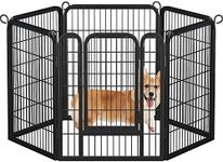 Yaheetech Dog Playpen Outdoor, Indoor Pen for Large/Medium/Small Dogs Animals Portable Playpen for RV Camping Garden Yard 6 Panels 32" Height