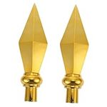 Toddmomy 2pcs Flagpole Head Goldend